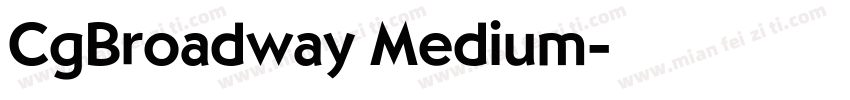 CgBroadway Medium字体转换